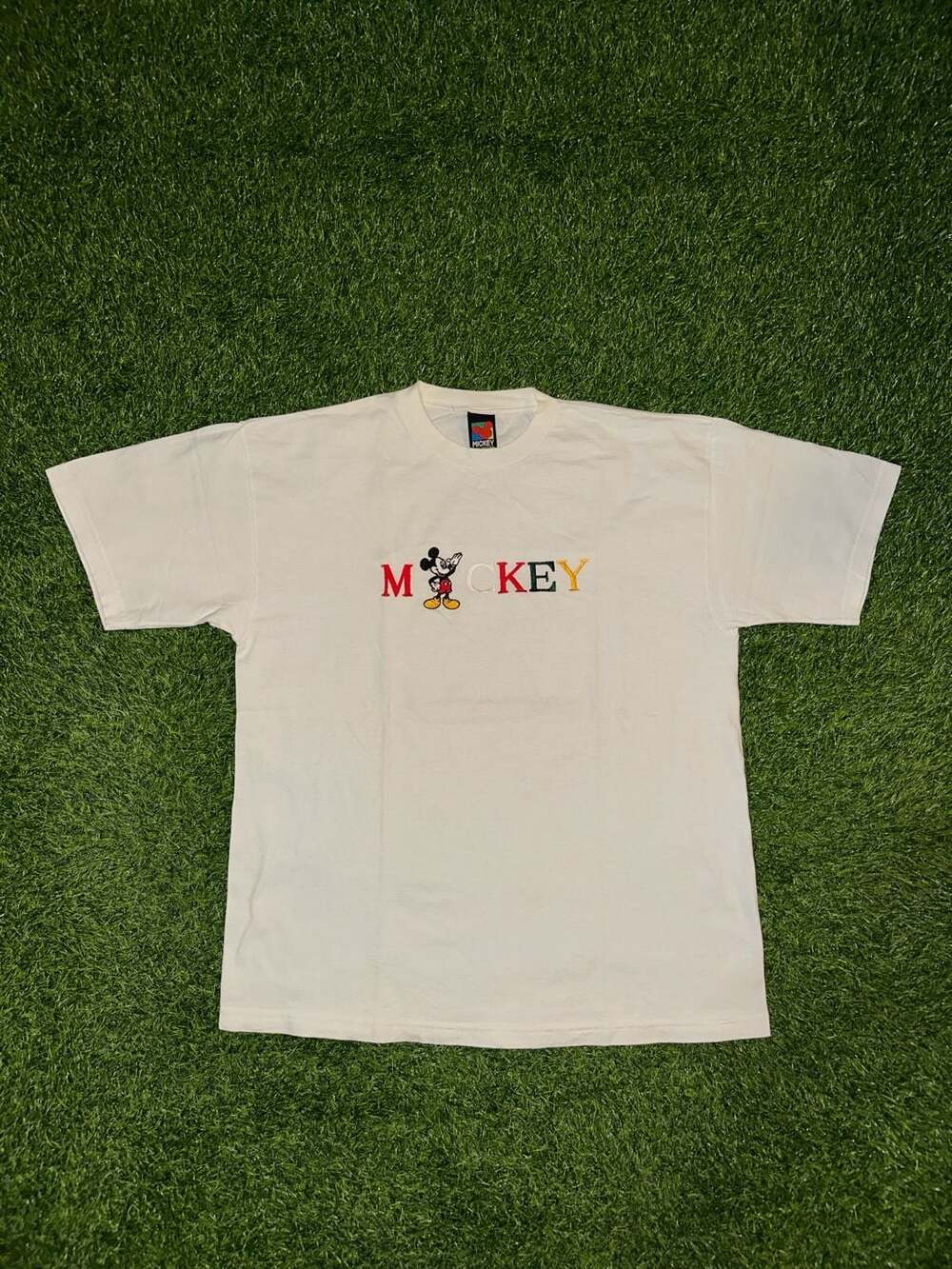 Disney Mickey Mouse Embroidered T-Shirt Size XL